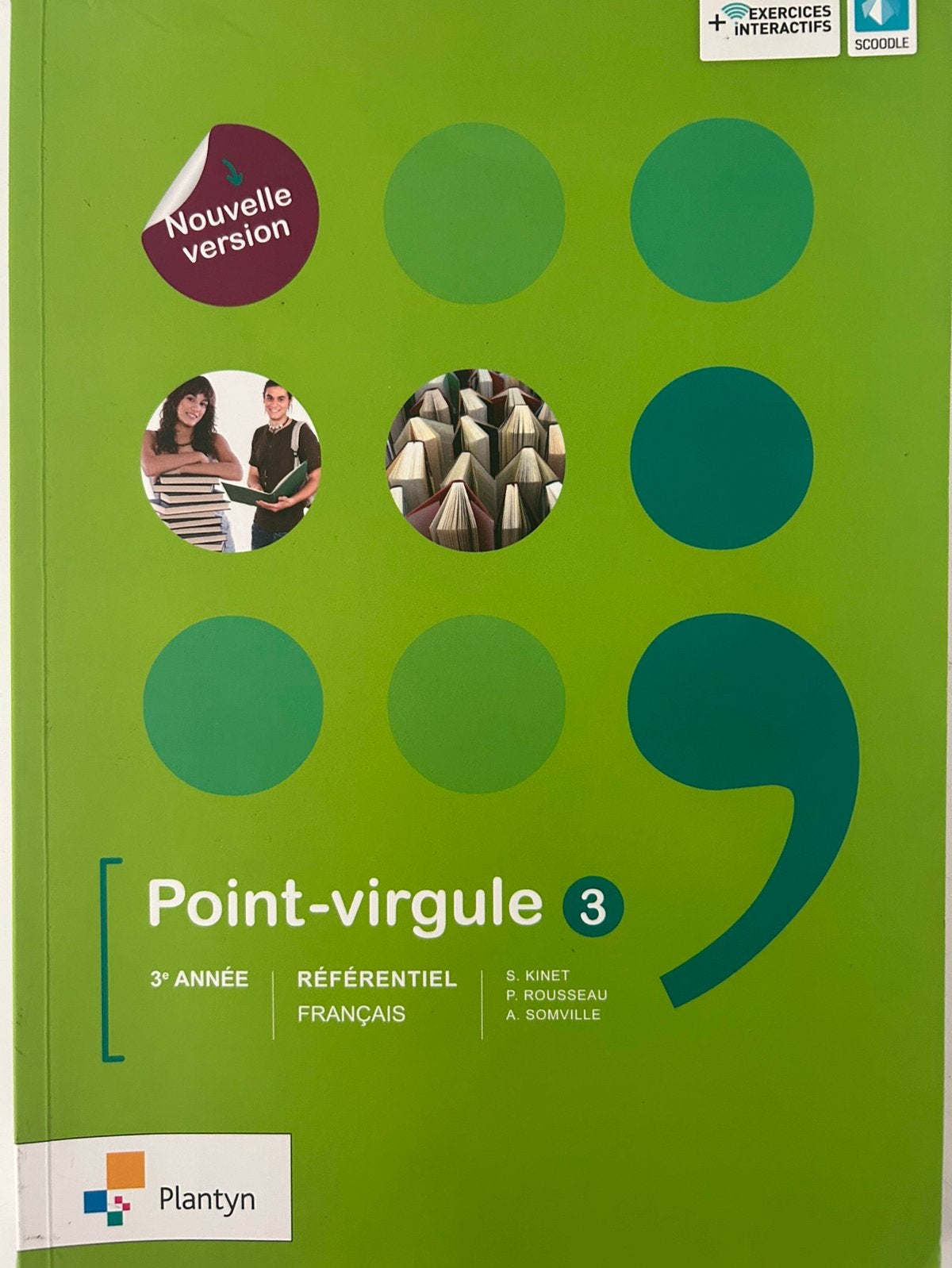 Point-virgule 3 – Manuel de français 3e année (Plantyn), Livres, Enlèvement, Comme neuf, Secondaire, Français