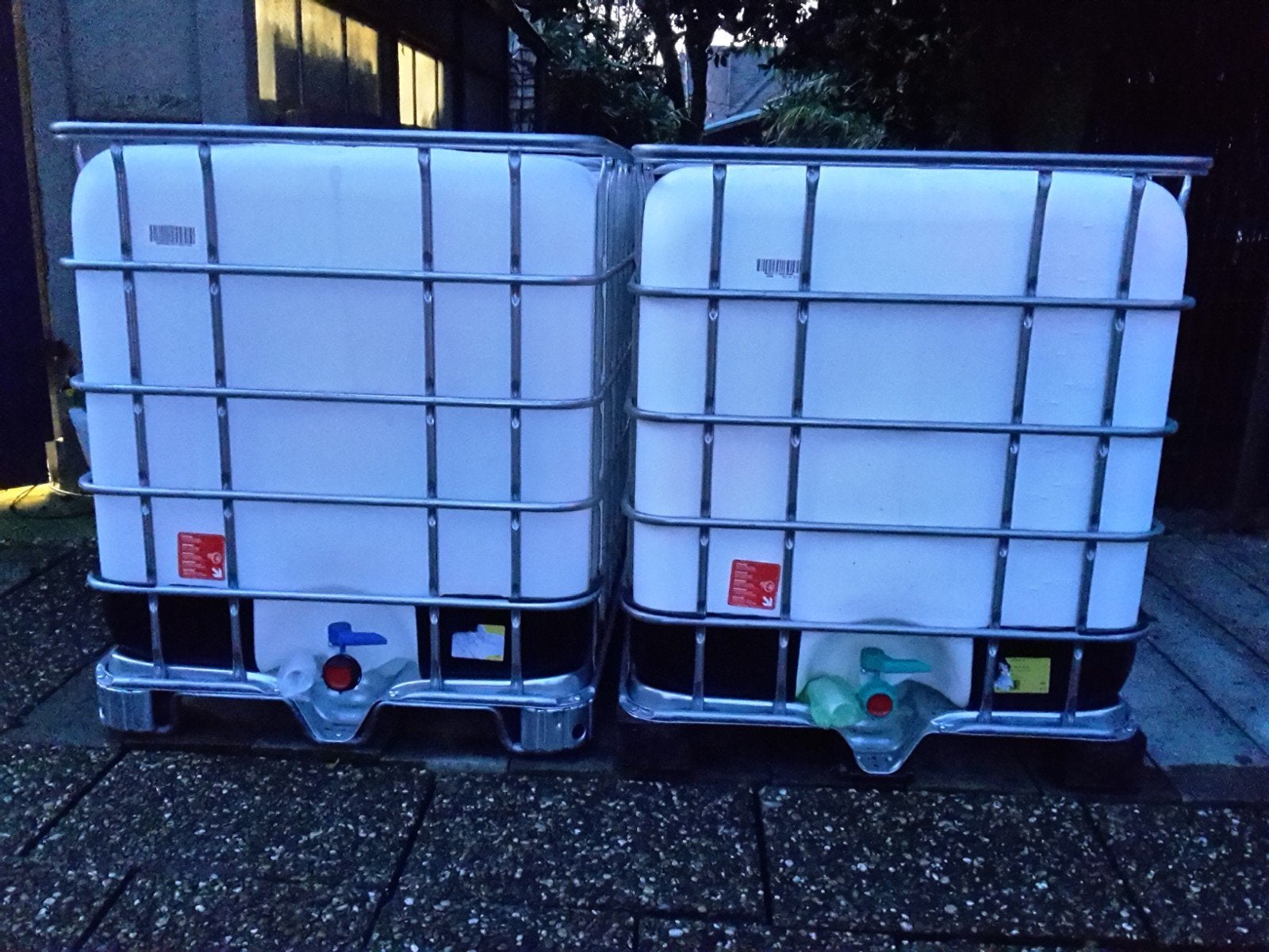 watervat ibc op galvapallet, Tuin en Terras, Ophalen