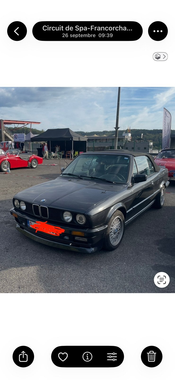 Bmw e30 1989 227.xxx km kit zender, Autos, Cuir, Achat, Cabriolet, Boîte manuelle