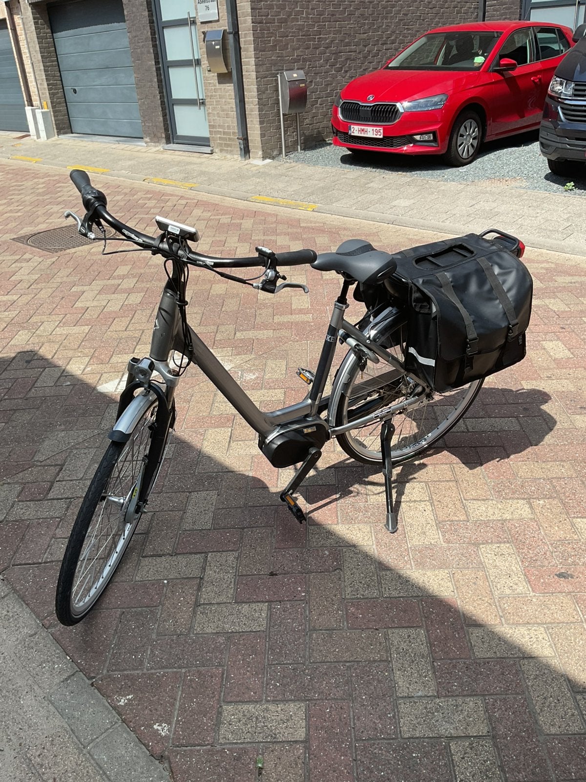 Electriche fiets bikkel met middenmoter, Ophalen, Zo goed als nieuw