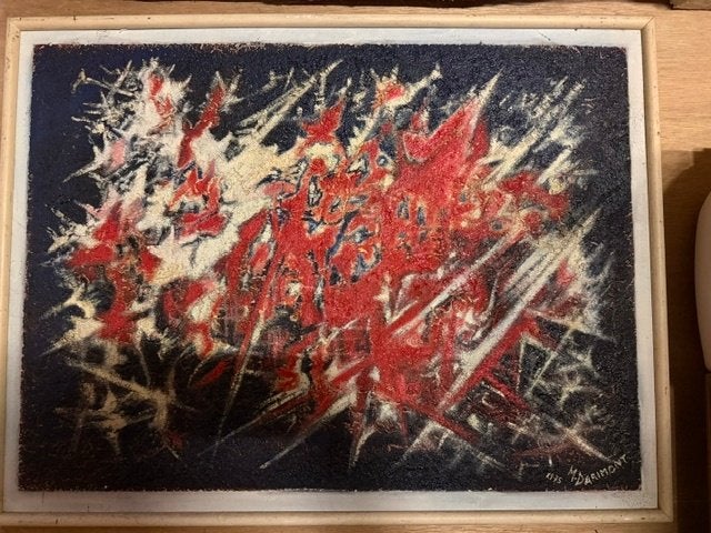 getekend schilderij, Ophalen, Abstract, Gesigneerd, Overige onderwerpen