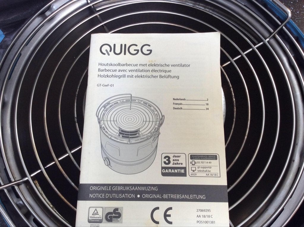 BBQ Quigg voor op reis of camper, Ophalen, Gebruikt