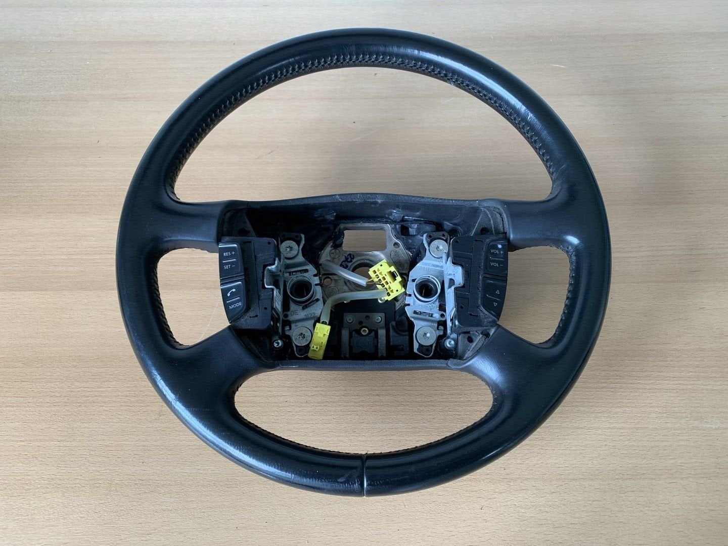Leren stuurwiel + knopjes volkswagen T5 , passat 3B , Sharan, Volkswagen, -, Utilisé, -