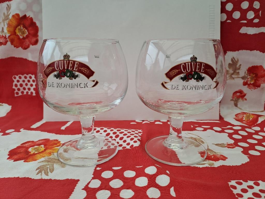 2 Bierglazen Cuvee De Koninck, Verzamelen, Ophalen, Nieuw, Bierglas