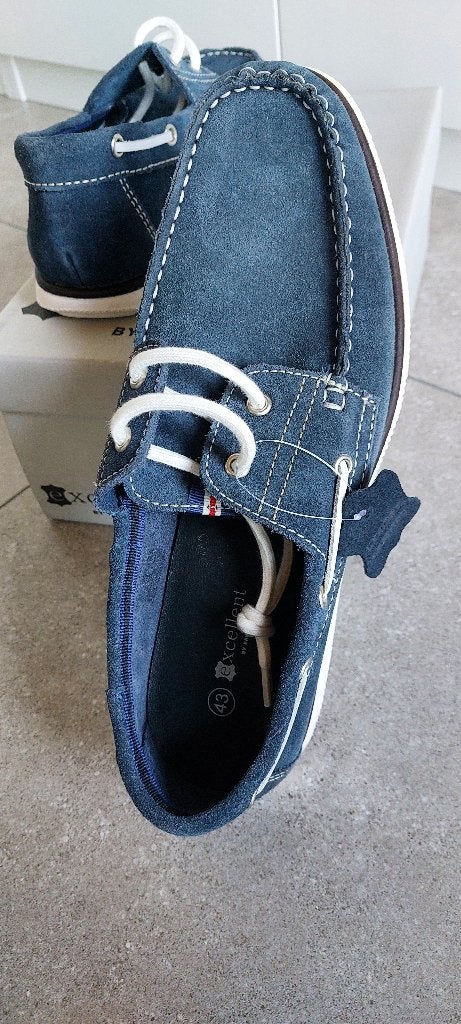 herenschoenen 43, Ophalen, Nieuw, Blauw