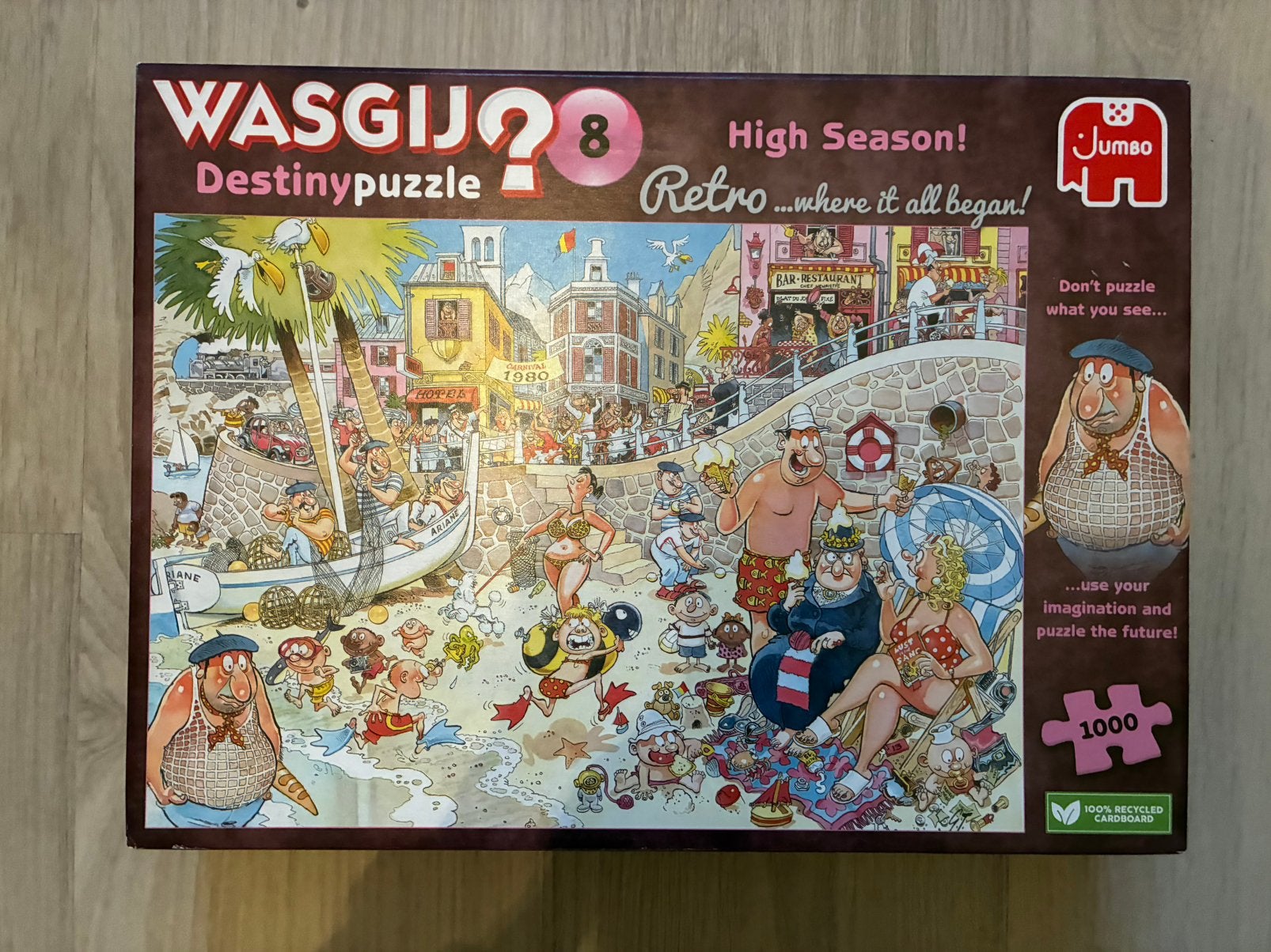 Wasgij puzzel 1000 stukjes, Ophalen, 500 t/m 1500 stukjes, Zo goed als nieuw, Legpuzzel
