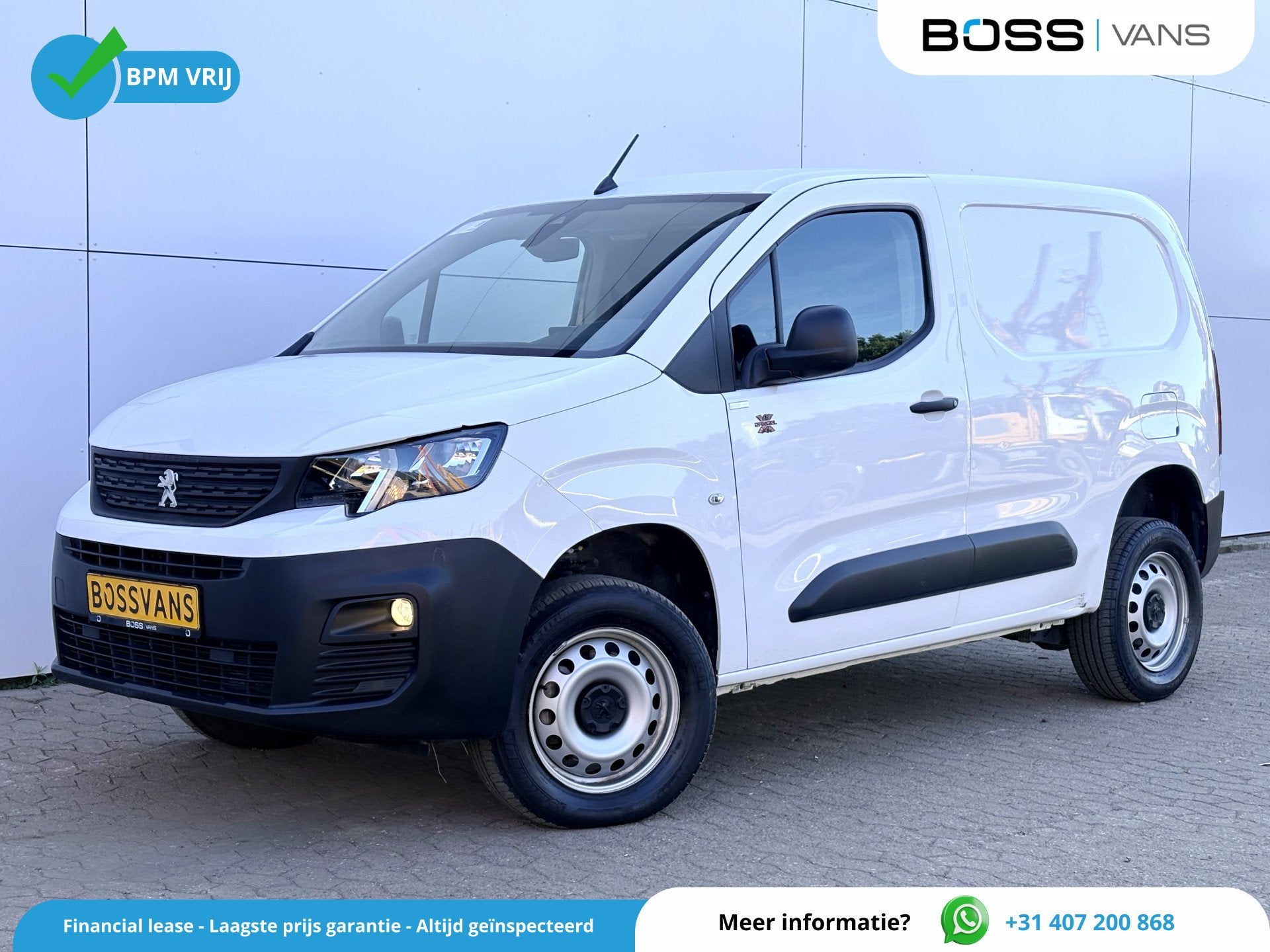 Peugeot Partner 1.5 HDI Dangel 4x4 131PK 4WD AWD Carplay Air, Auto's, Stof, Gebruikt, Zwart, 4 cilinders