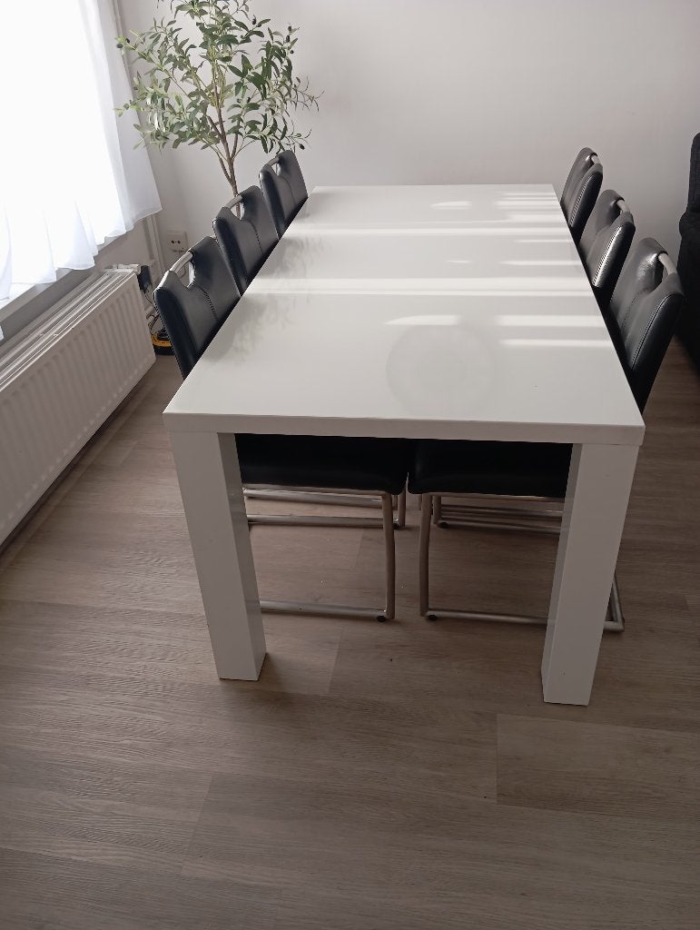 Tafel met stoelen, Cinq personnes ou plus, 150 à 200 cm, 50 à 100 cm, Enlèvement