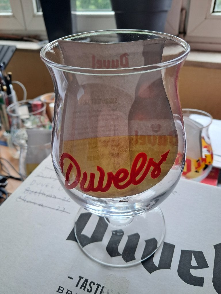 Duvel glas duvels, Ophalen of Verzenden, Zo goed als nieuw