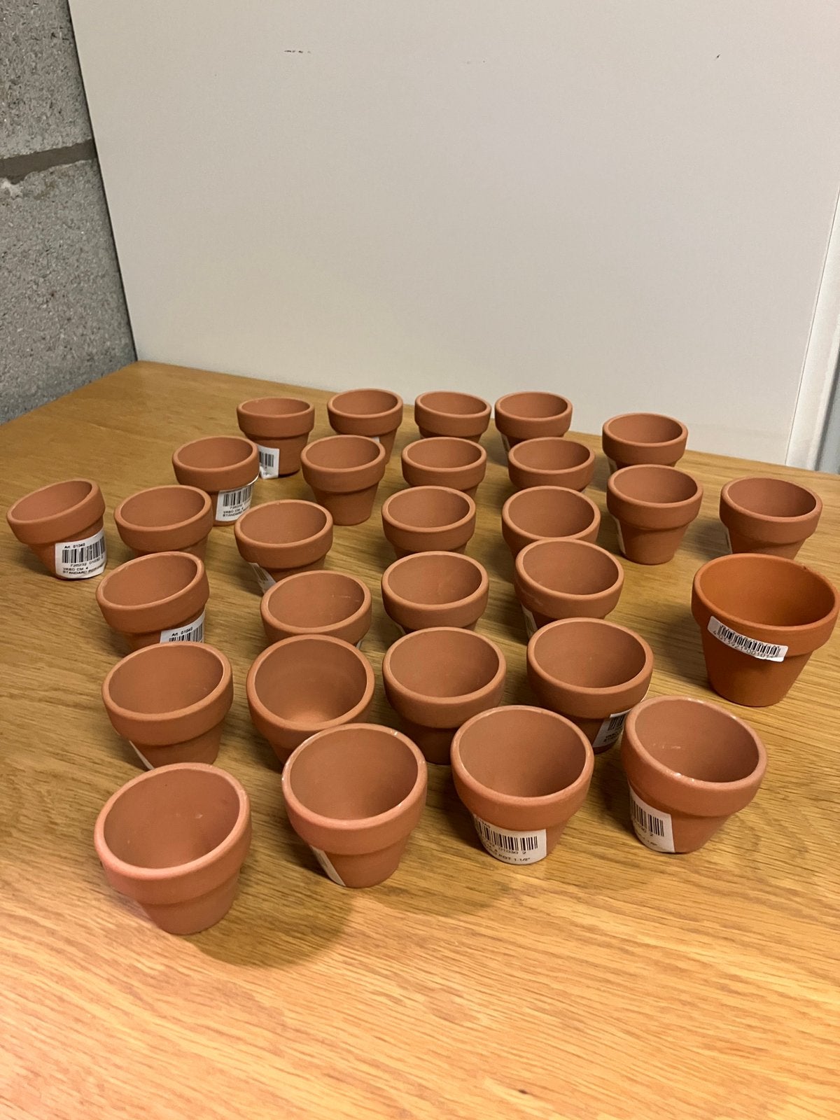 Set van 29 kleine Mini terracotta bloempotten, Tuin en Terras, Ophalen