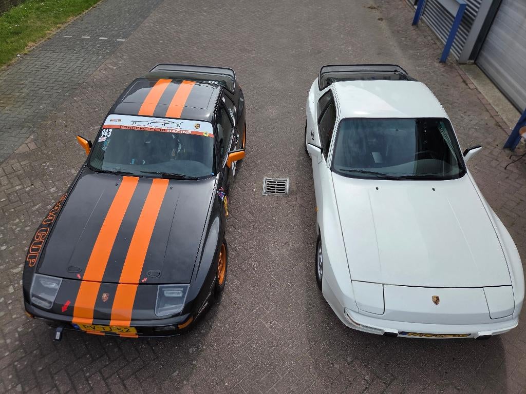 2X Porsche 944,  erg mooie uit 1987 + 86' basic cup racer, Autos, Porsche, Achat, Boîte manuelle, Vitres électriques, Particulier
