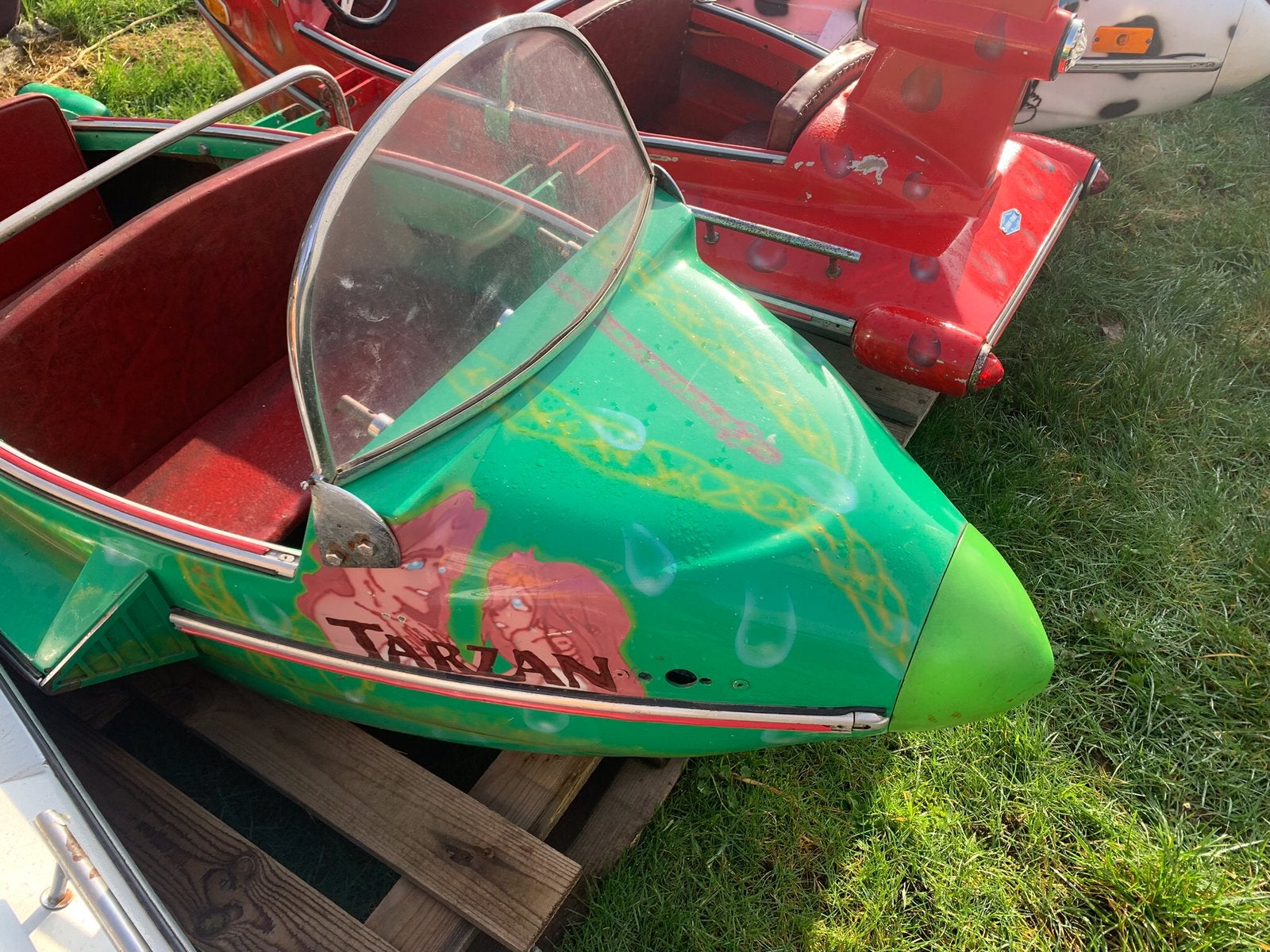 Kermis vliegtuig meerdere beschikbaar vintage, Antiek en Kunst, Ophalen