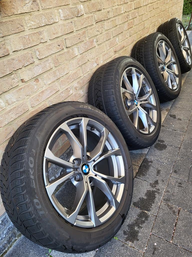 Originele velgen en winterbanden BMW3, Auto-onderdelen, Banden en Velgen, Ophalen, Gebruikt, Banden en Velgen, 17 inch