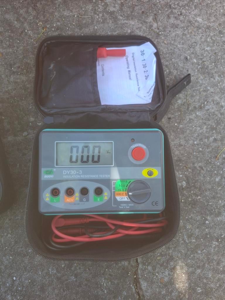 Megger isolatietester, Doe-het-zelf en Bouw, Ophalen of Verzenden