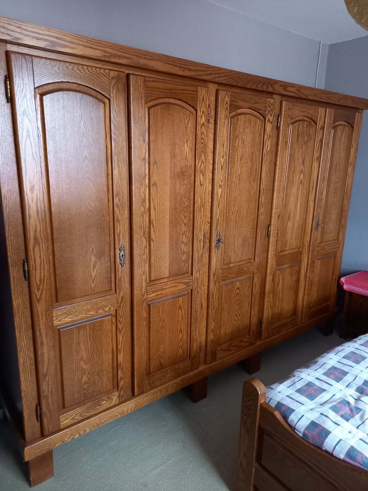 Slaapkamer 2 persoons, bed,kast en comode met spiegel, Ophalen