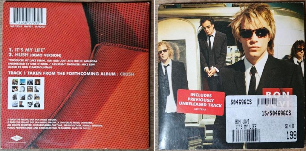 Bon Jovi cd single It's My Life
Deze afbeeldin, Ophalen of Verzenden