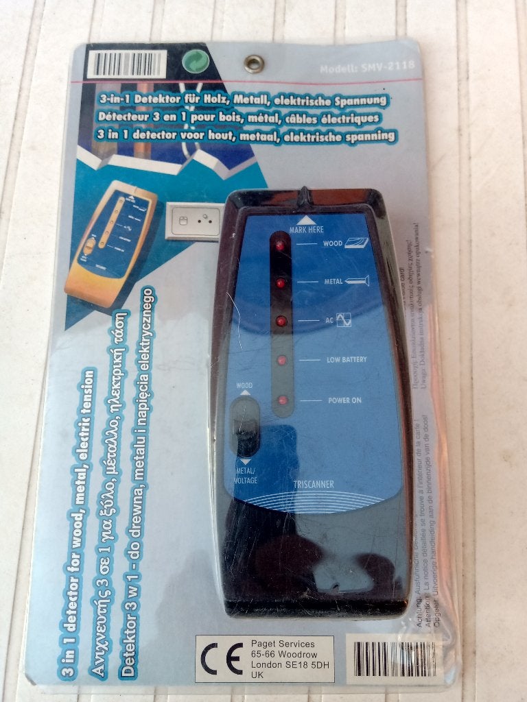 3 in 1 detector, Doe-het-zelf en Bouw, Meetapparatuur, Ophalen of Verzenden, Gebruikt