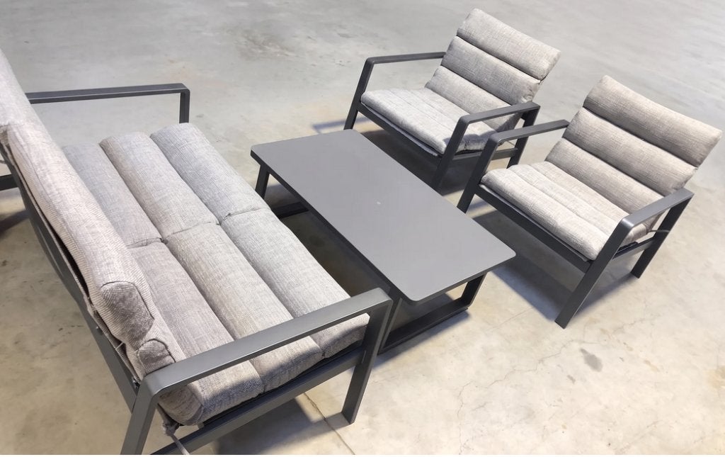 Loungeset grijs, Tuin en Terras, Ophalen, Loungeset