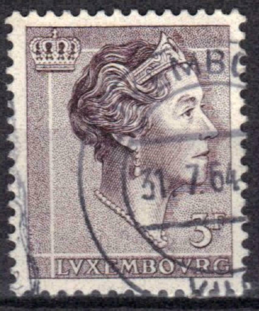 Luxembourg 1960-1964 - Yvert 585A - Grande-Duchesse Cha (ST), Envoi, Luxembourg, Affranchi