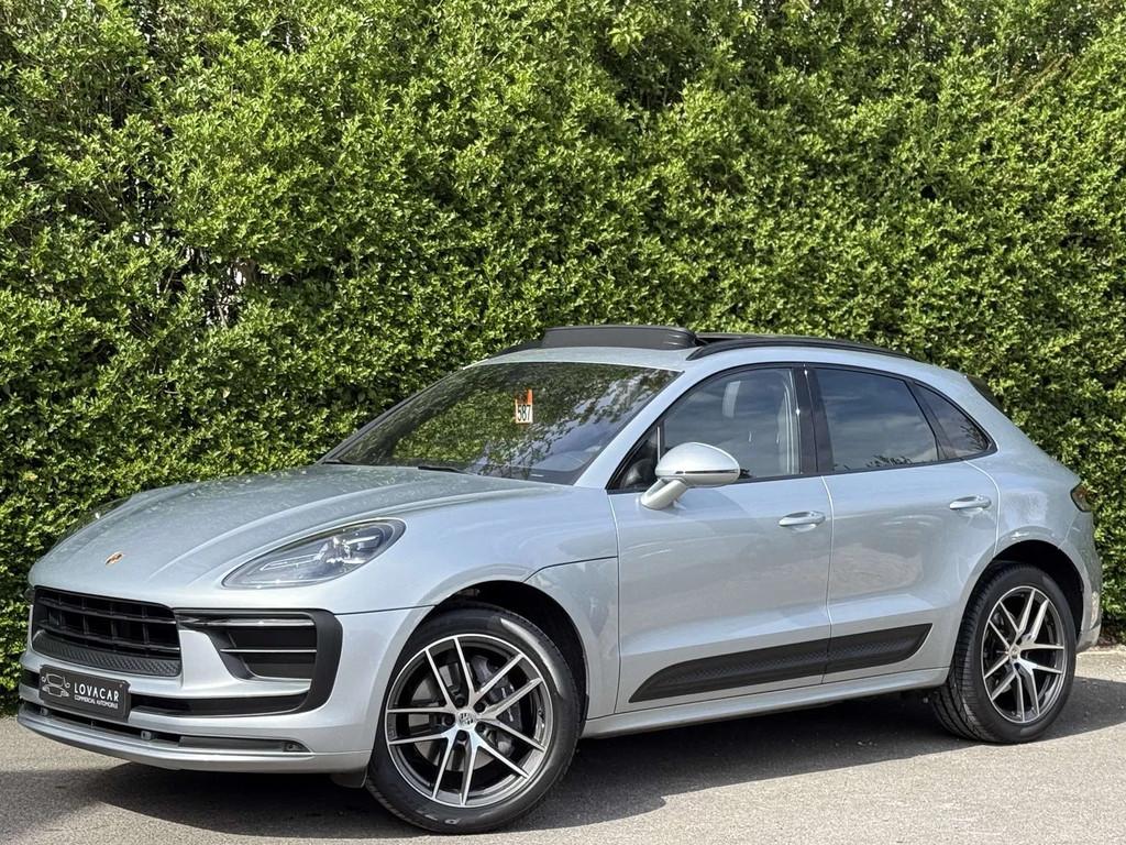Porsche Macan 2.0 Turbo PDK+NAVI+CAMERA+VOLANT CHAUF+TOIT OU, Cuir, Argent ou Gris, Achat, 199 g/km