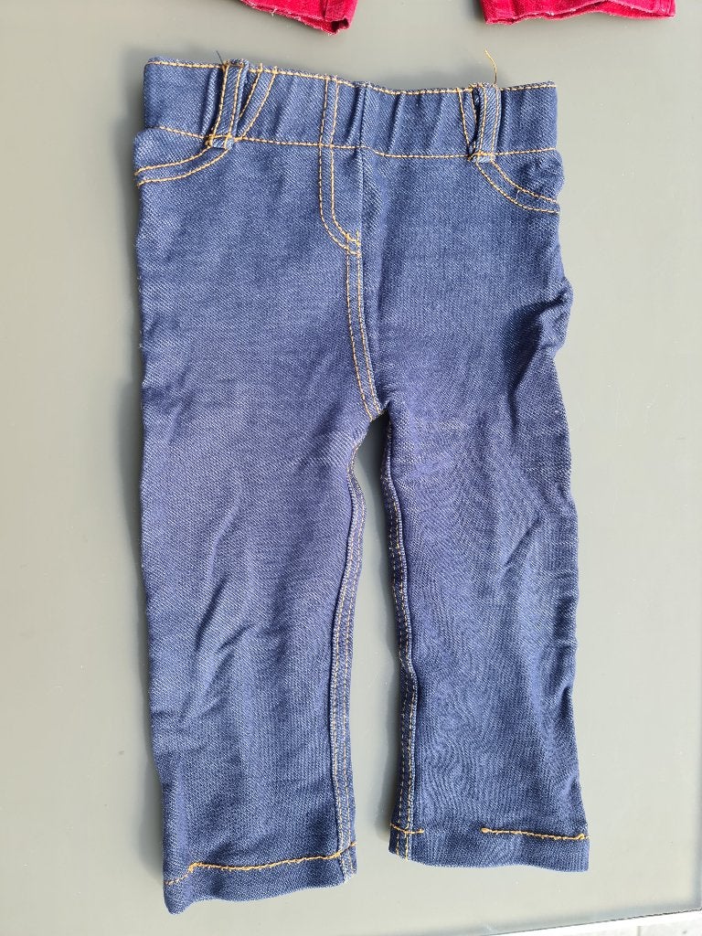 jeans strech broek 80, Kinderen en Baby's, Babykleding | Maat 80, Ophalen, Zo goed als nieuw