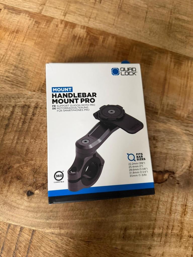 Quad Lock Handlebar Mount Pro, Télécoms, Supports de téléphone, Enlèvement ou Envoi, Neuf, Moteur