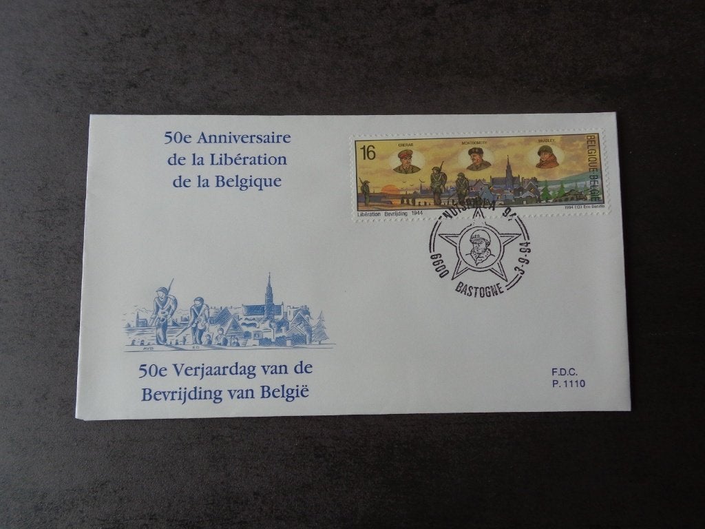 1 fdc verjaardag van de bevrijding België 1994, Postzegels en Munten, Ophalen