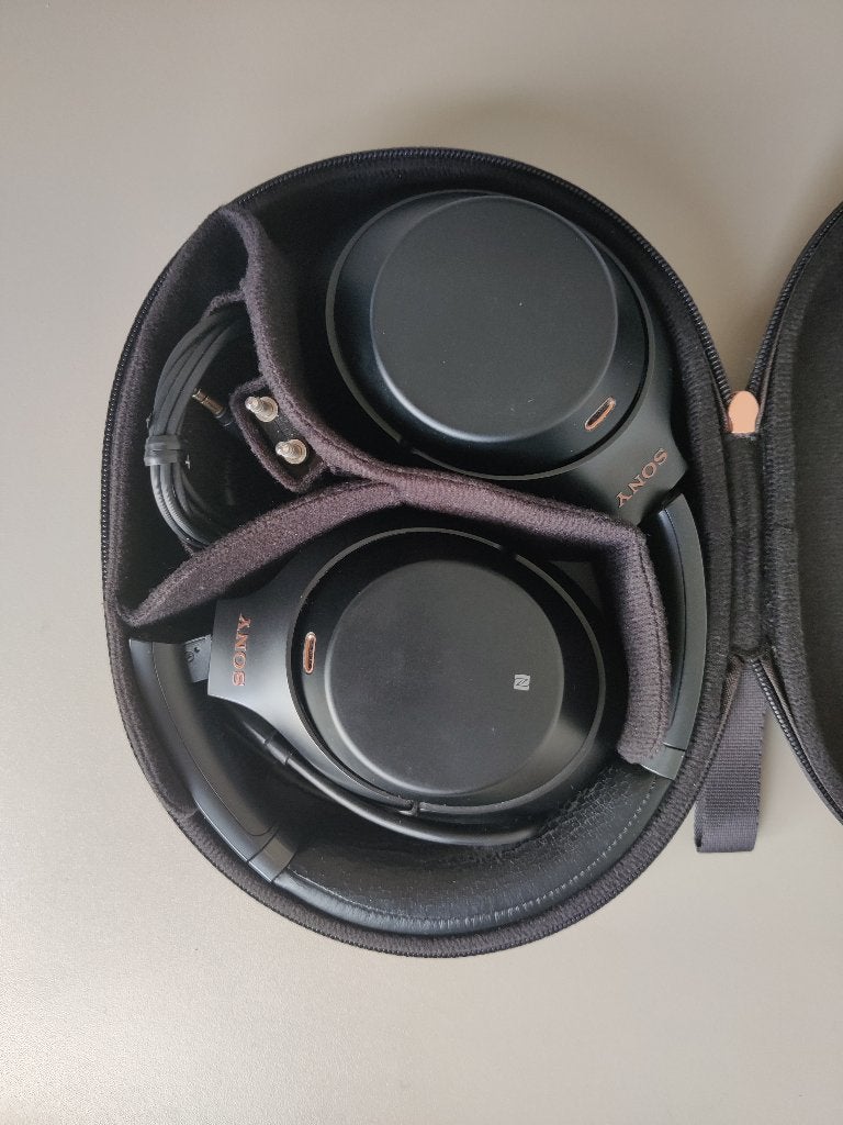 Sony WH-1000XM3 Koptelefoon, Audio, Tv en Foto, Hoofdtelefoons, Gebruikt, Sony, Zwart, Bluetooth, Draadloos, Draagtas/etui, Inklapbaar