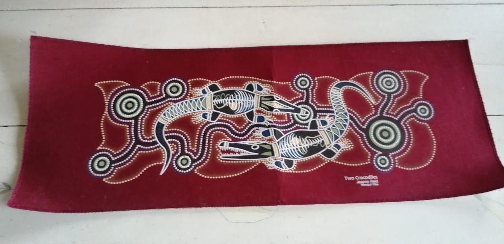 Art textile aborigène tribu Wiradjuri Australie Joanne Reid, Antiquités & Art, Enlèvement ou Envoi