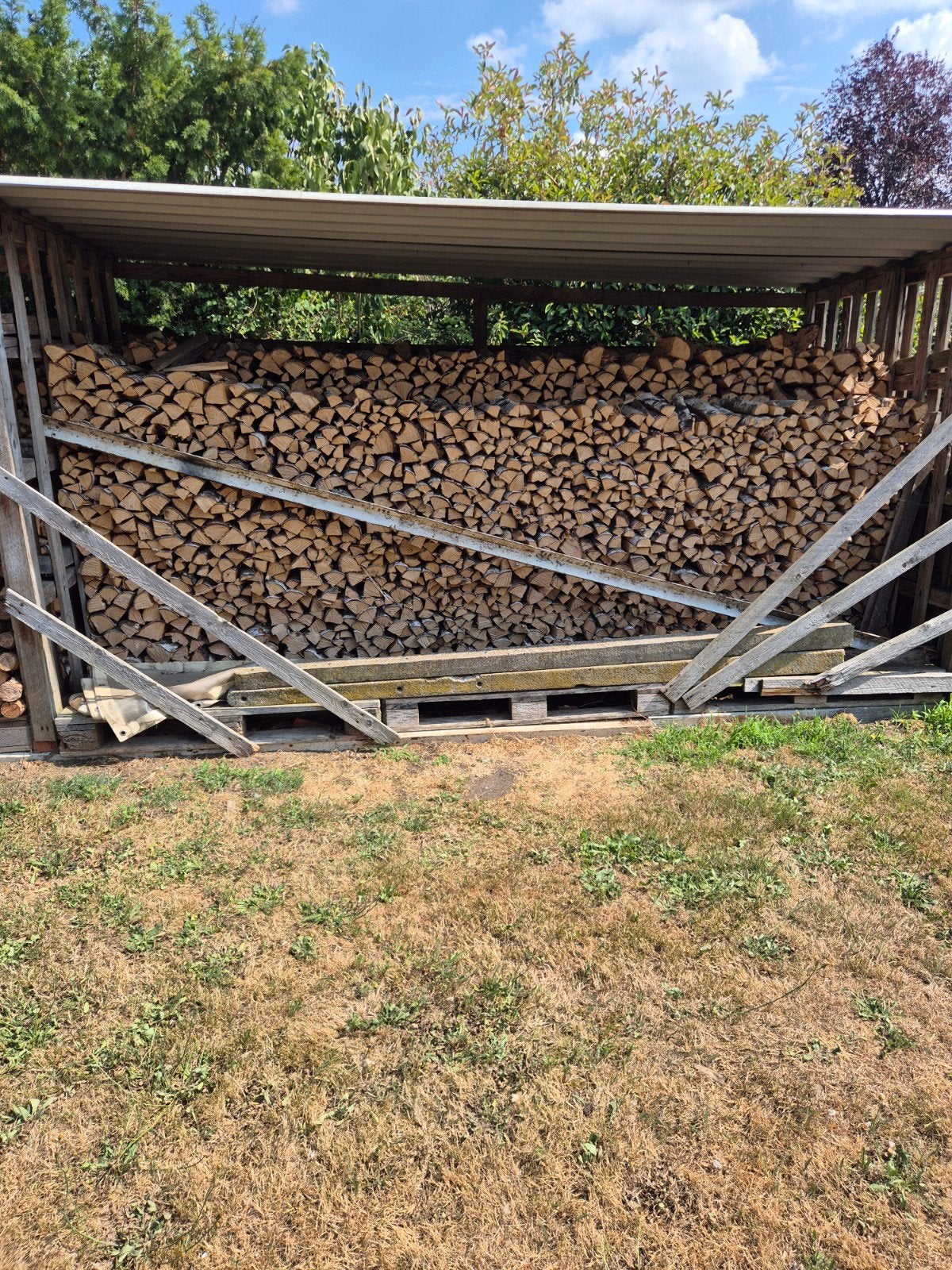 gekliefd berkenhout, Tuin en Terras, Brandhout, Ophalen, Berkenhout