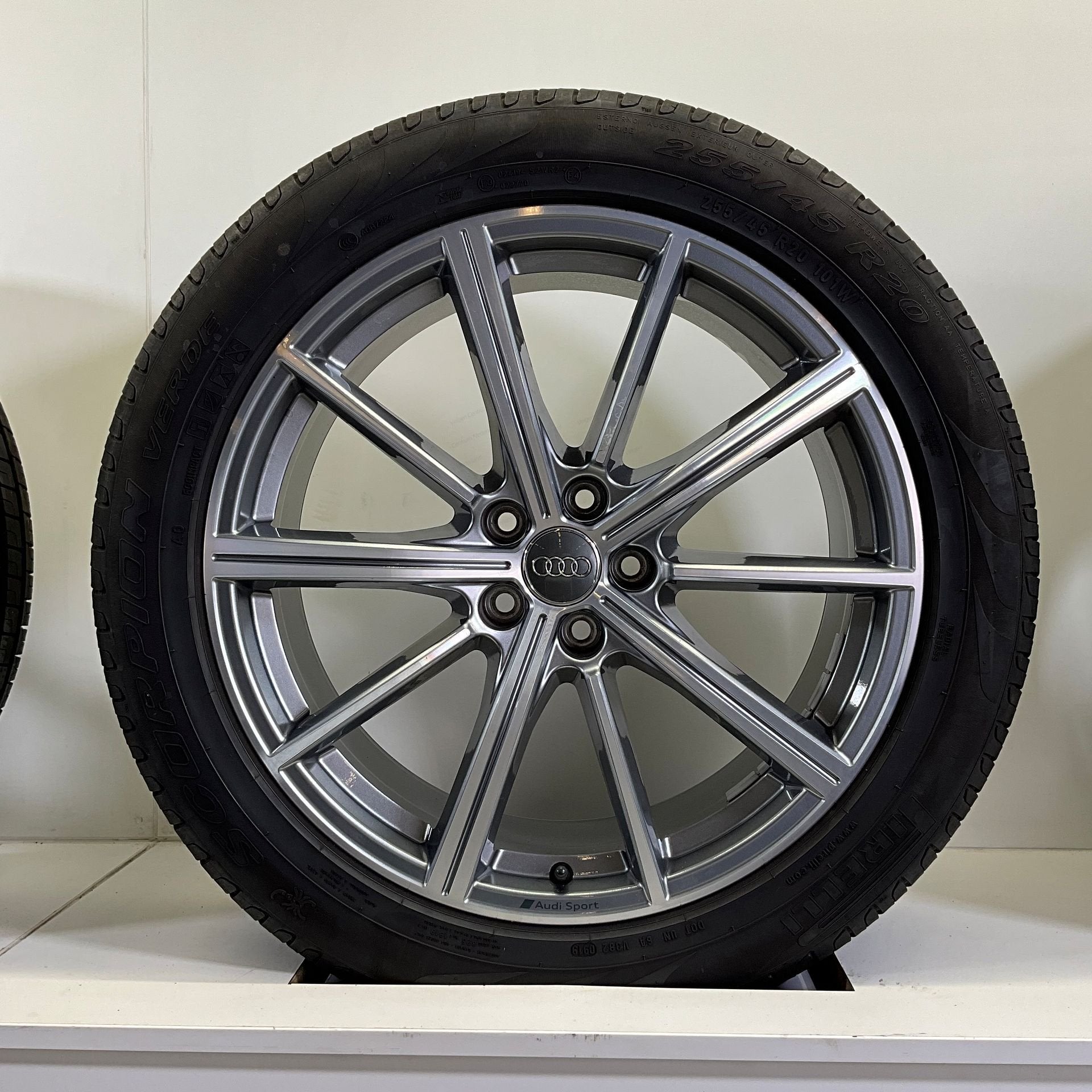 AUDI SQ5 Q5 SET VELGEN + ZOMERBANDEN 20 INCH, Auto-onderdelen, Banden en Velgen, Gebruikt, 255 mm, -, -