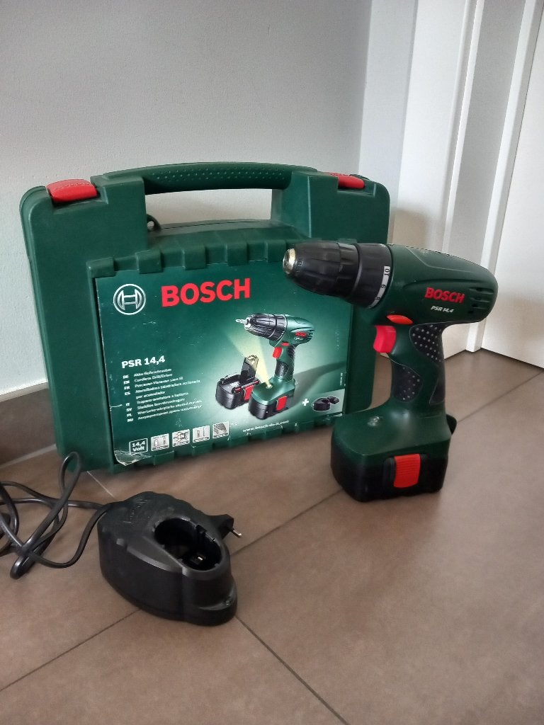 Bosch accu boormachine PSR 14,4, Doe-het-zelf en Bouw, Ophalen of Verzenden, Gebruikt, Boormachine