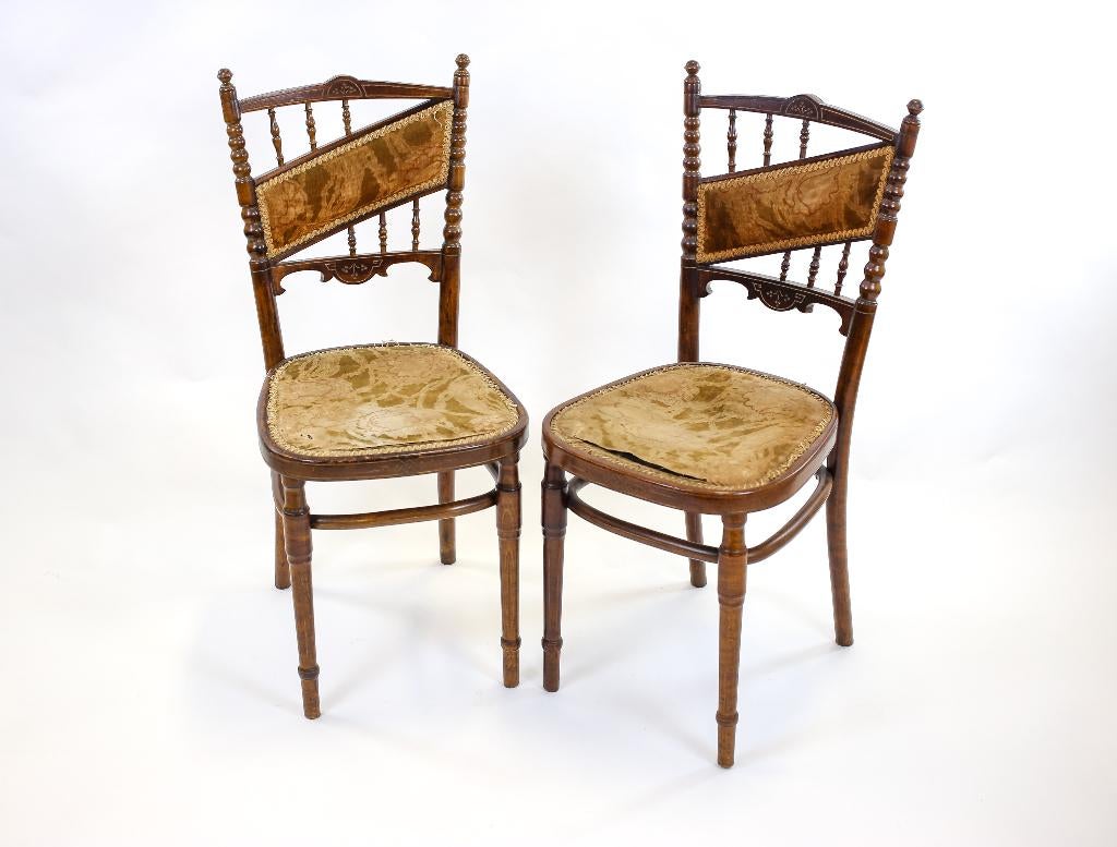 antiek koppel Thonetstoelen J&J Kohn, Antiek en Kunst, Ophalen