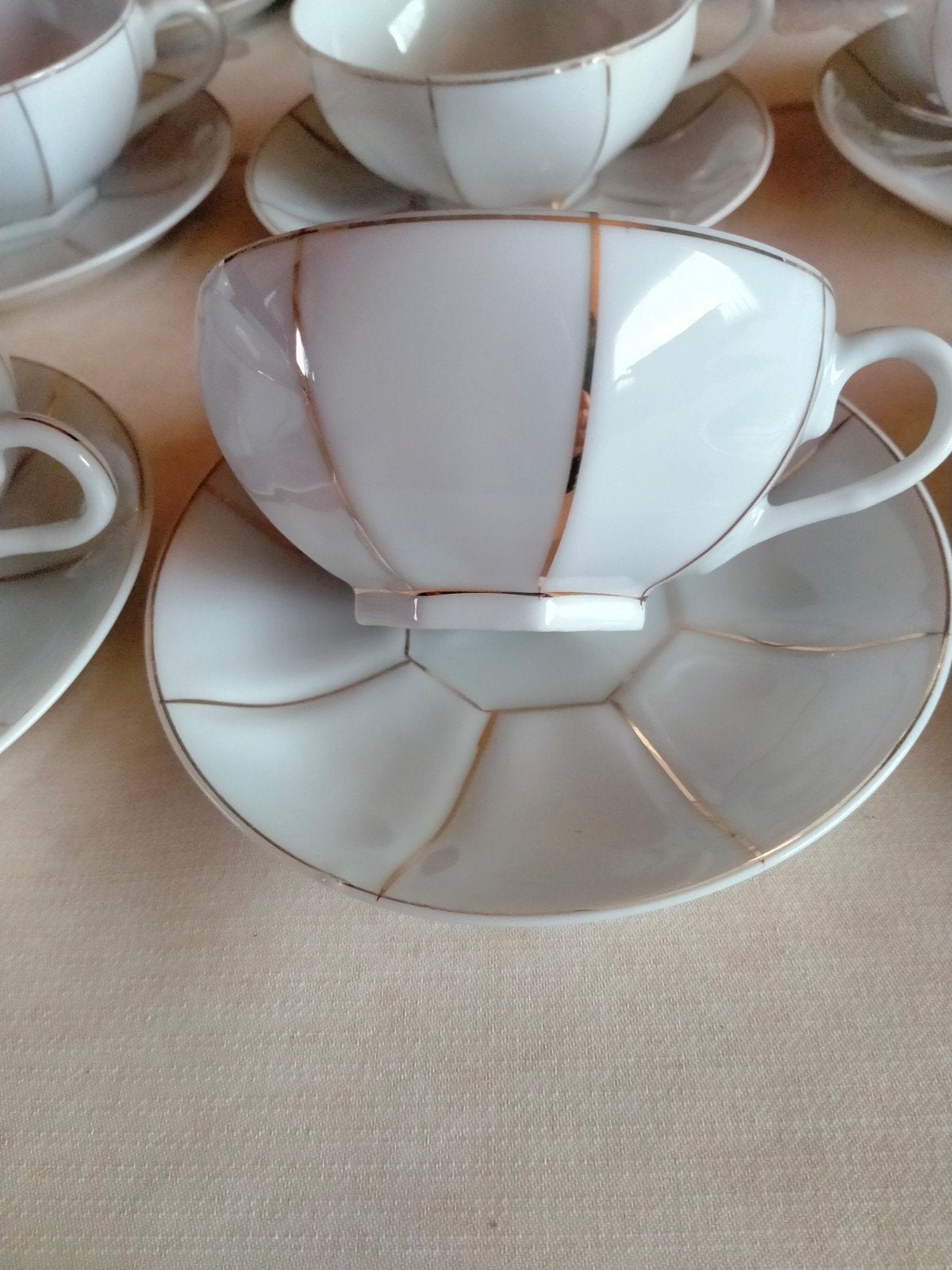 koffie servies, Ophalen