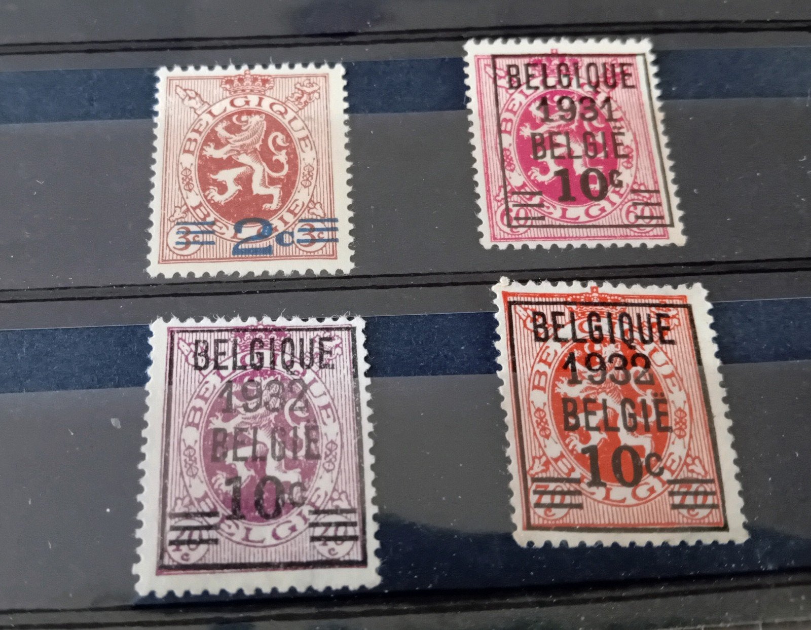 België postzegels 315/316* - 333/334* lot  622B, Verzenden, Postfris