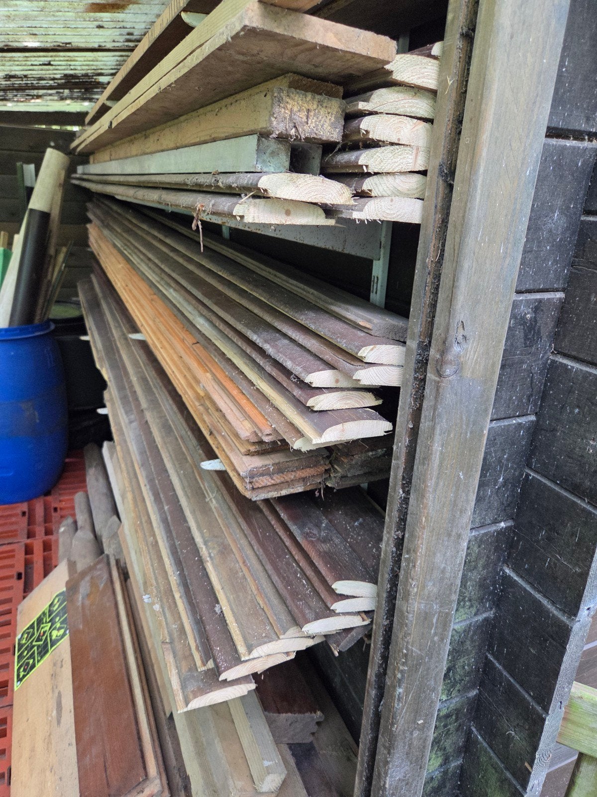 Tand en groef planken, Bricolage & Construction, Bois & Planches, Enlèvement