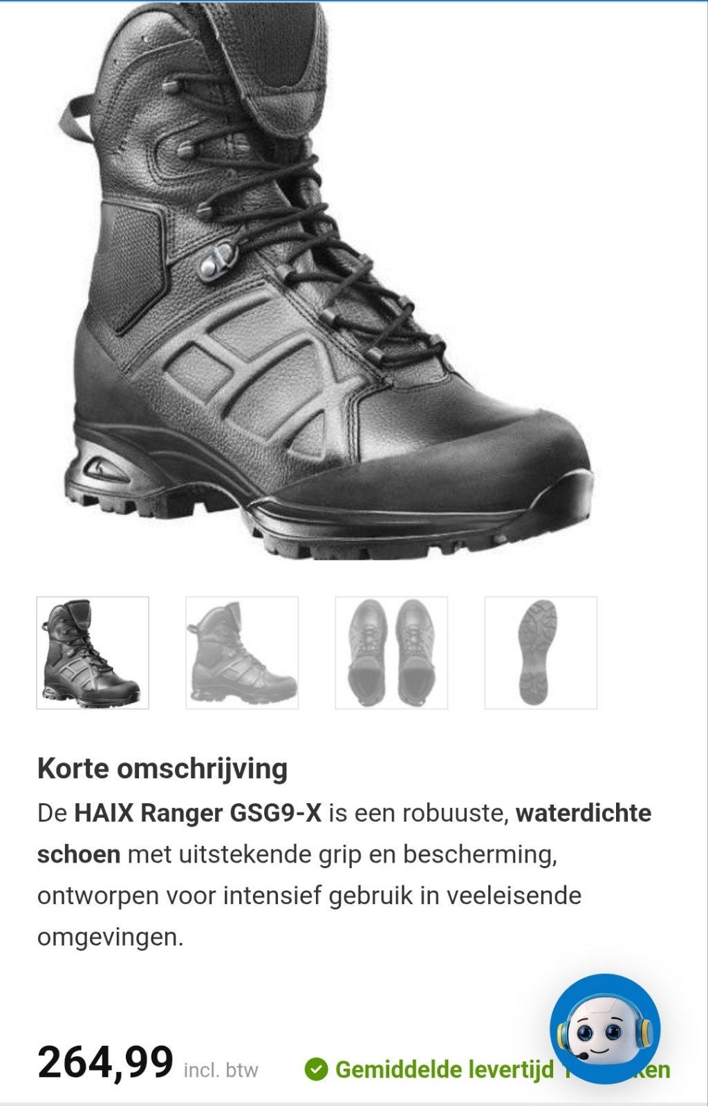 HAIX Ranger GSG9-X neuve taille 40, Enlèvement ou Envoi