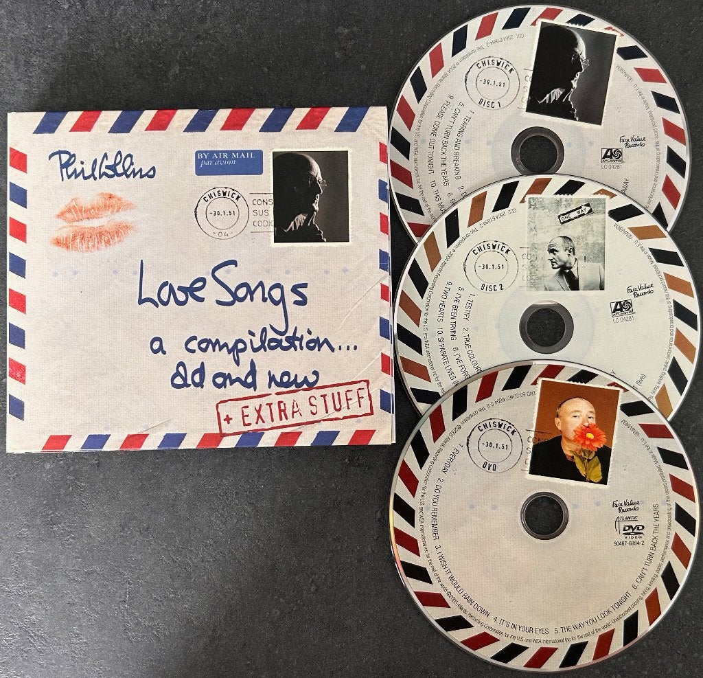 PHIL COLLINS - Love songs ( Deluxe 2CD/DVD set ), Bonusmateriaal, Zo goed als nieuw, Album, Verzenden