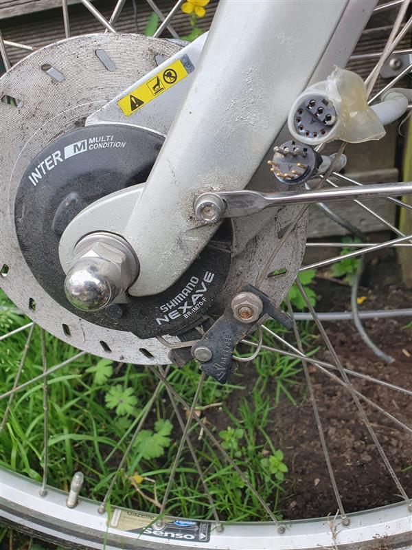 "Gazelle" originele motor voorwiel fietsonderdelen, Fietsen en Brommers, Fietsonderdelen, Zo goed als nieuw, Motor, Aluminium