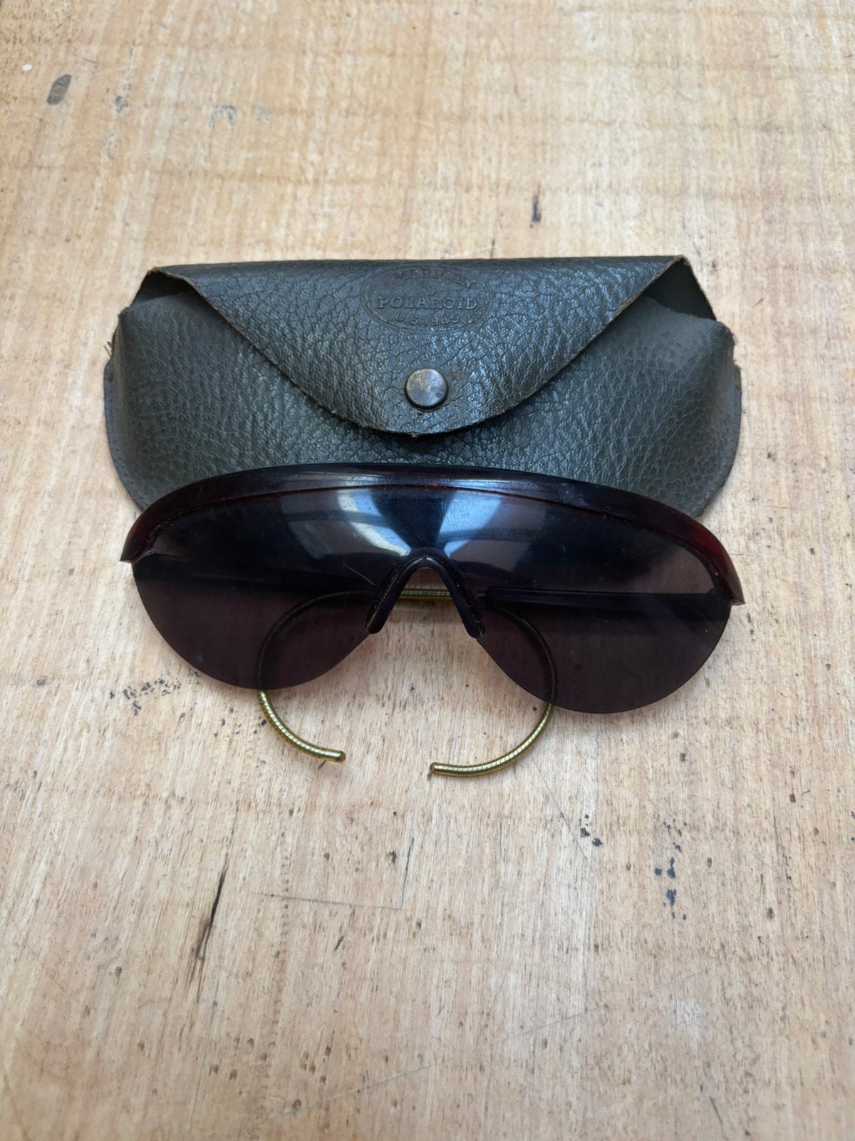 Lunettes Polaroid US 1945  Pas de marquage sur la lunettes, Enlèvement ou Envoi