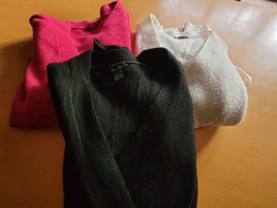 lot de 3 tirettes, Enlèvement ou Envoi, Comme neuf, Taille 38/40 (M), Blanc
