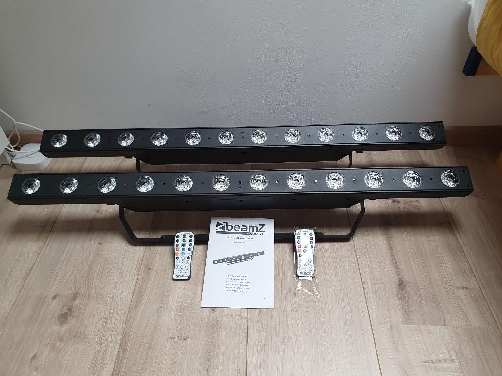 BeamZ LCB155 LED Bar (2stuks) 12x12W, Ophalen of Verzenden, Zo goed als nieuw, Licht, Geluidgestuurd