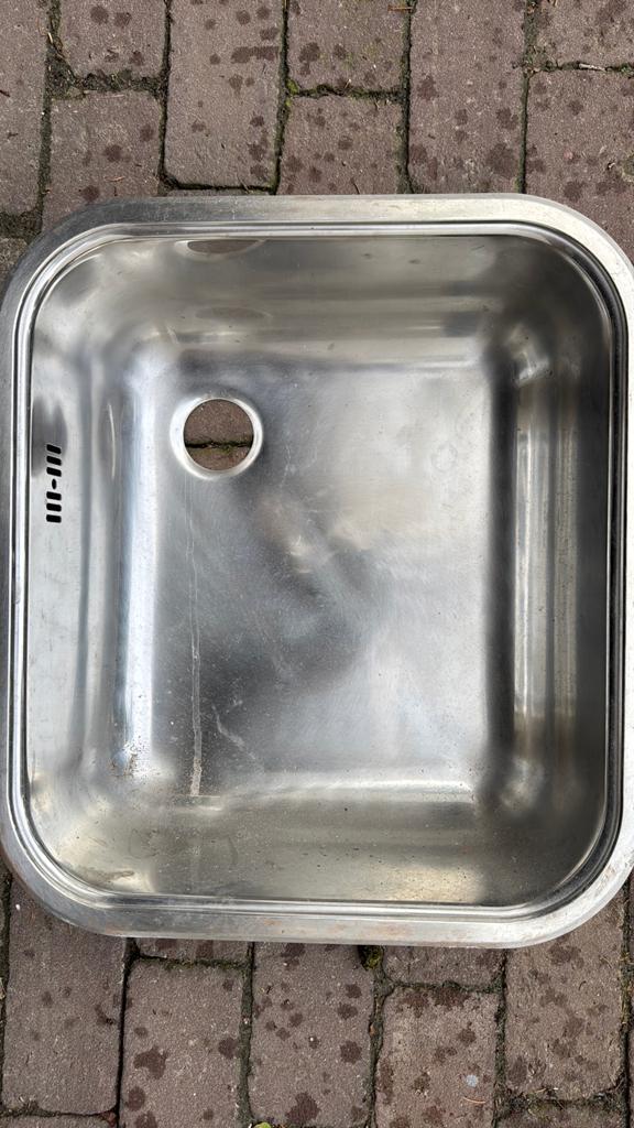 Spoelbak inox, Huis en Inrichting, Ophalen, Zo goed als nieuw
