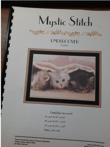 Cahier de modèles - Mystic Stitch Cat-04 « UNDERCOVER », Hobby & Loisirs créatifs, Broderie & Machines à broder, Enlèvement ou Envoi