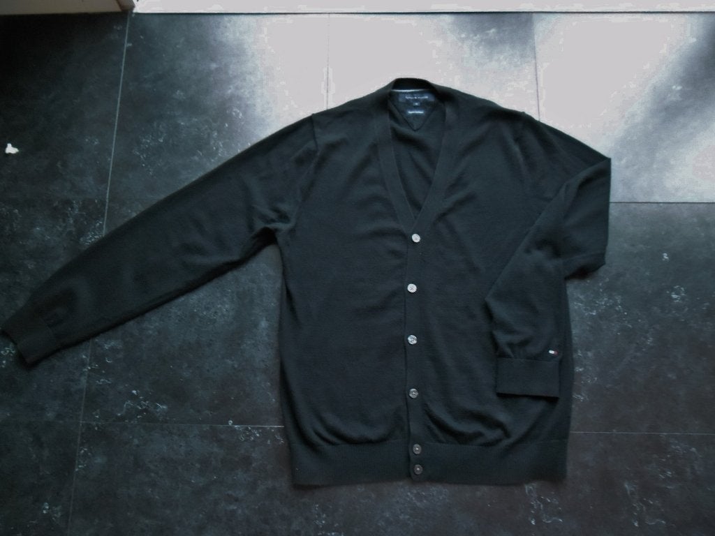Tommy Hilfiger Cardigan zwart maat Small, Kleding | Heren, Truien en Vesten, Ophalen of Verzenden, Zo goed als nieuw, Zwart, Tommy hilfiger