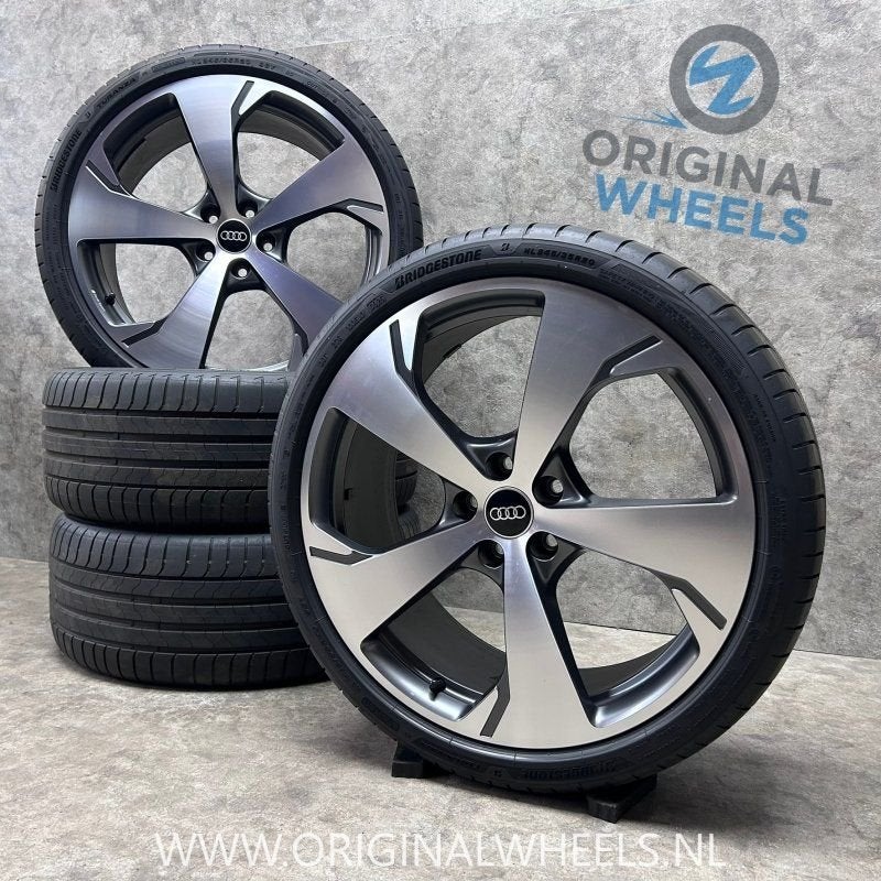 20 inch originele RS velgen + zomerbanden Audi A5 B10, Pneus et Jantes, -, Utilisé, 20 pouces
