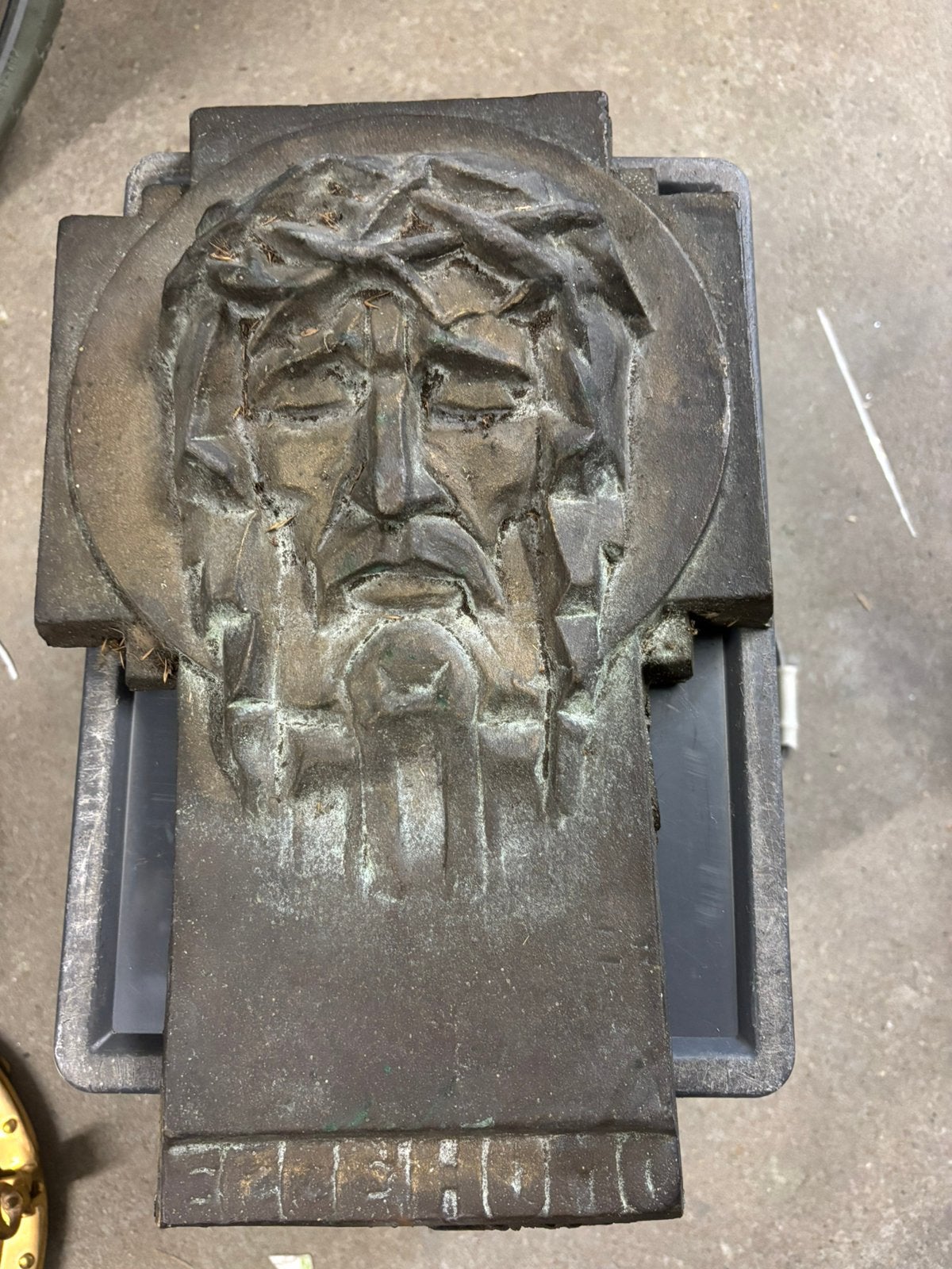 ANTIEKE BRONZEN CHRISTUS, Antiek en Kunst, Ophalen of Verzenden, Handgemaakt, Wanddecoratie, 20 - 50 cm