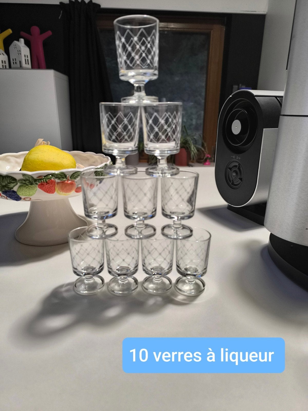 verre à liqueur , vin blanc , vin rouge , eau et Champagne, Enlèvement ou Envoi, Verre
