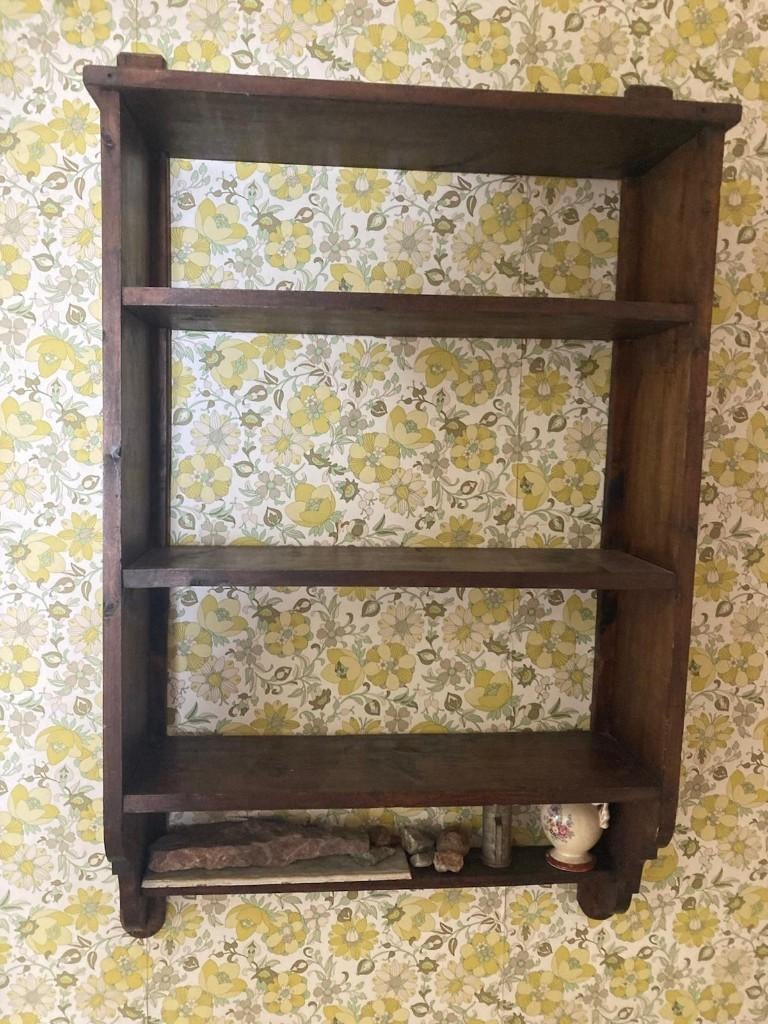 Houten boekenrek - stevig - in goede staat, Huis en Inrichting, Woonaccessoires | Wandplanken en Boekenplanken, Ophalen