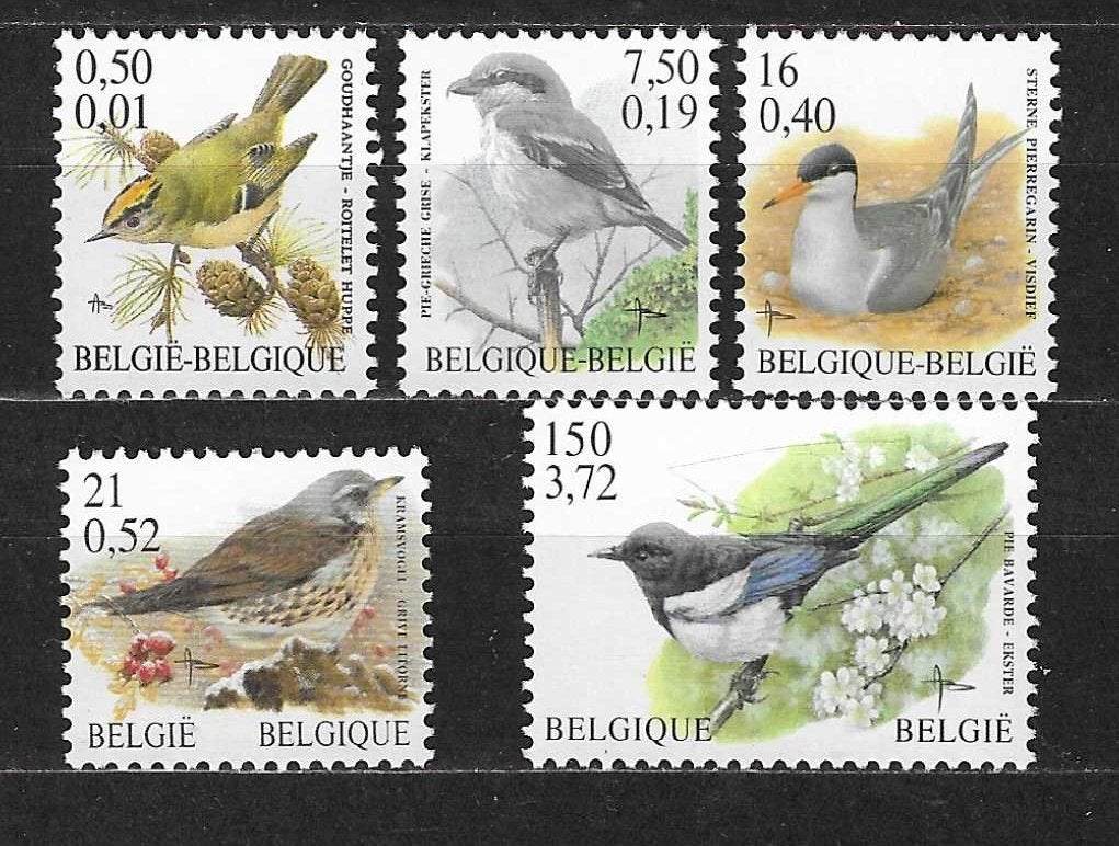 België OPC 2985-88 + 3011 Vogels type Buzin **, Ophalen of Verzenden, Postfris, Postfris